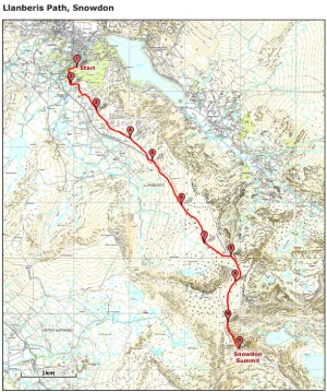 Llanberis Path Map PDF